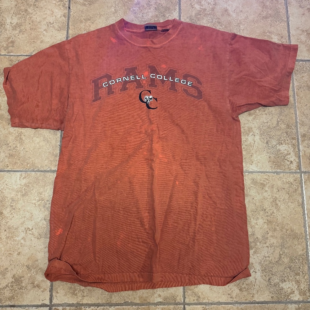 Orange college vintage tee